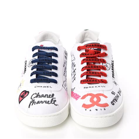 chanel pharrell off white|Chanel pharrell white shoes.